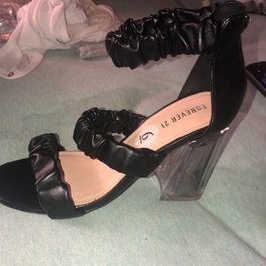 size 6 forever 21 high heels worn three times! i don’t have a box for them.